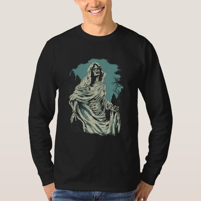 Camiseta Ghost Bride La Llorona by Haunted Horror Halloween (Frente)