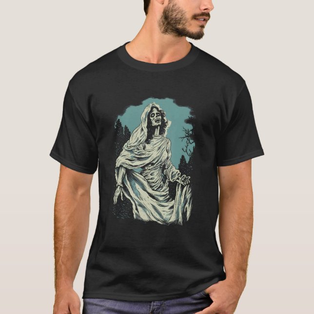 Camiseta Ghost Bride La Llorona by Haunted Horror Halloween (Frente)