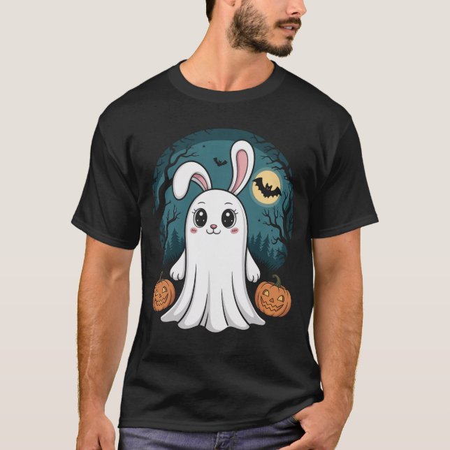 Camiseta Ghost Bunny Halloween (Frente)
