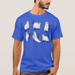 Camiseta Ghost Cat Halloween, Gats Lover, Black Cat, Spooky