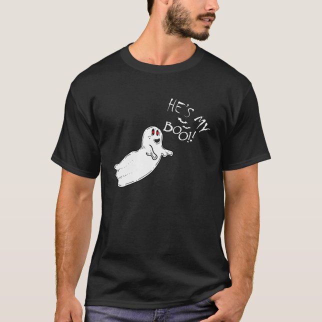 Camiseta Ghost Couples Halloween Costume matching (Frente)