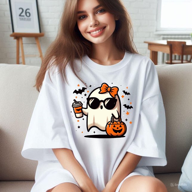 Camiseta Ghost Cute Halloween (Cute Ghost Halloween)