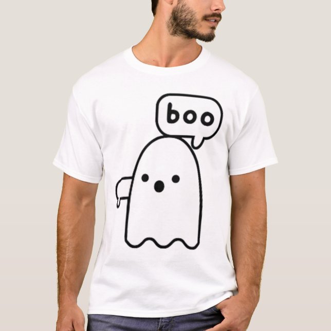 Camiseta Ghost de Desaprovação do Boo Ghost de Ghost (Frente)