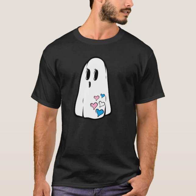 Camiseta Ghost de Orgulho Trans (Frente)