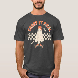 Camiseta Ghost de TI REAL engraçada Vestindo o chapéu