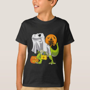 Camiseta Ghost Dinosaur Engraçado T Rex Halloween Para O Cu