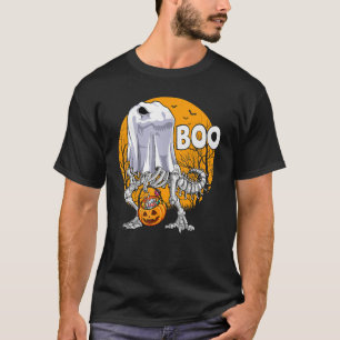 Camiseta Ghost Dinosaur Skeleton Boo Halloween Boo Boo Men