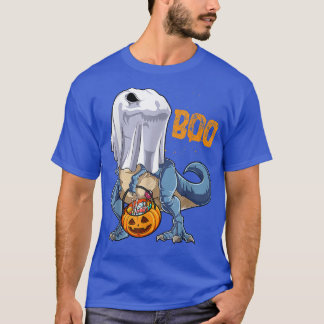 Camiseta Ghost Dinosaur T Re Engraçado Boo Halloween Men Pu