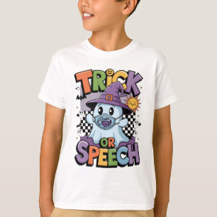 Camiseta Ghost do Dia de as Bruxas engraçado Negro Laranja 