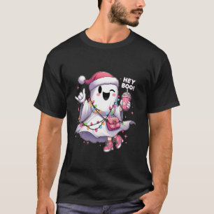 Camiseta Ghost Ei Boo Halloween Papais noeis do Fantasma Ch