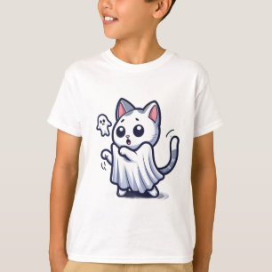 Camiseta Ghost Gatinho Halloween Costume