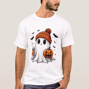 Camiseta Ghost Ghost Coffee Halloween Ghost Ice Cof