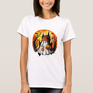 Camiseta Ghost Ghost Coffee Halloween Ghost Ice Cof