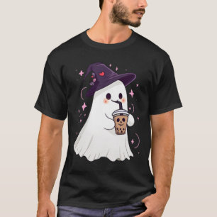 Camiseta Ghost Ghost Ice Coffee Spooky Season Cute Ghost H