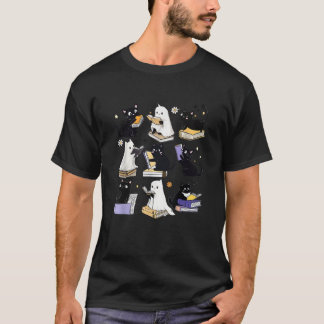 Camiseta Ghost Ghost Negro Bastante Lendo Livros Estranhos