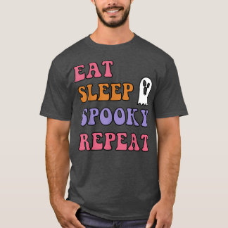 Camiseta Ghost Halloween Costume, aspas assustadoras de hal