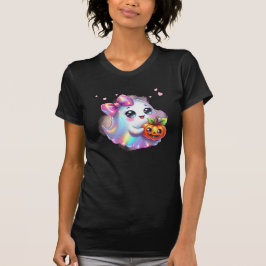 Camiseta Ghost Halloween Cute Iridescente