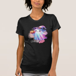 Camiseta Ghost Halloween Cute Iridescente