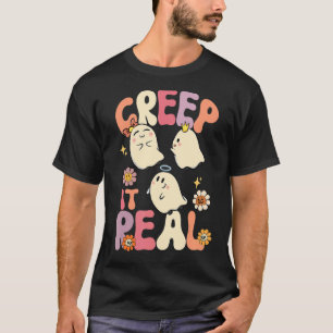 Camiseta Ghost Halloween Figurume Floral Groov