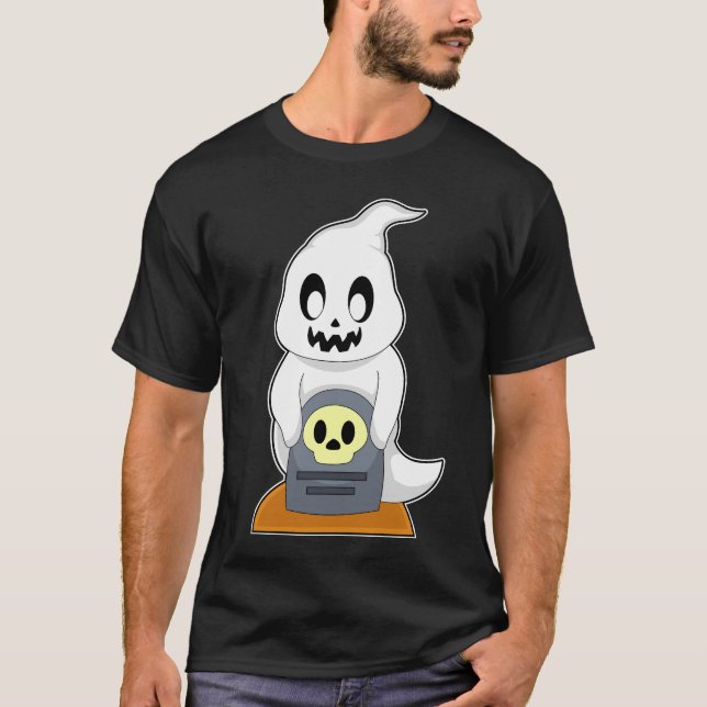 Camiseta Ghost Halloween Grave (Frente)