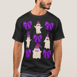 Camiseta Ghost Halloween O arco roxo cai