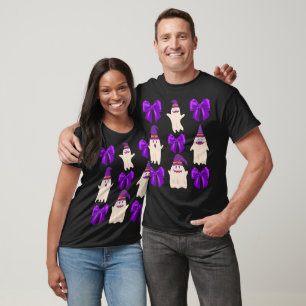 Camiseta Ghost Halloween O arco roxo cai