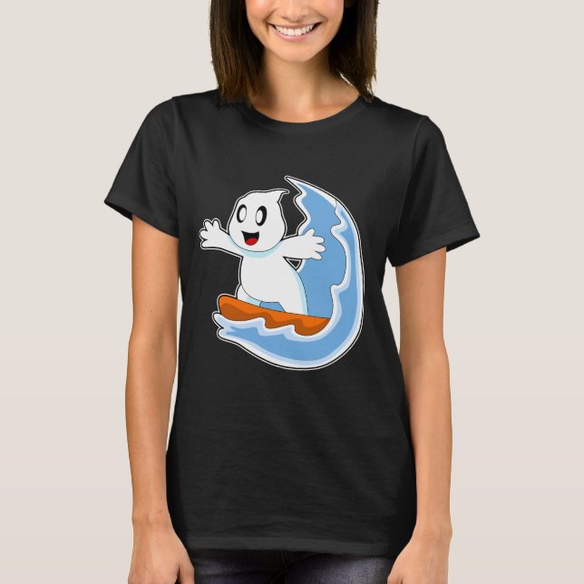 Camiseta Ghost Halloween Surfer (Frente)