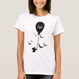 Camiseta Ghost Holding Balão - Ghost Desi bonito e simples