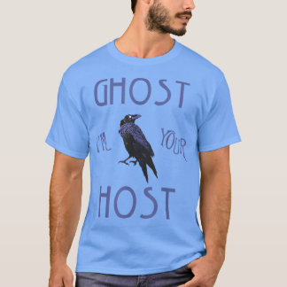 Camiseta Ghost Host Foolish Mortals Scary Theme Park Haunte