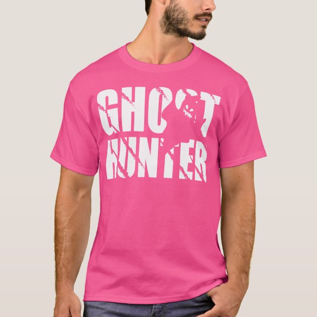 Camiseta Ghost Hunter Design Para Ghost Hunter E Ghost Hun (Frente)