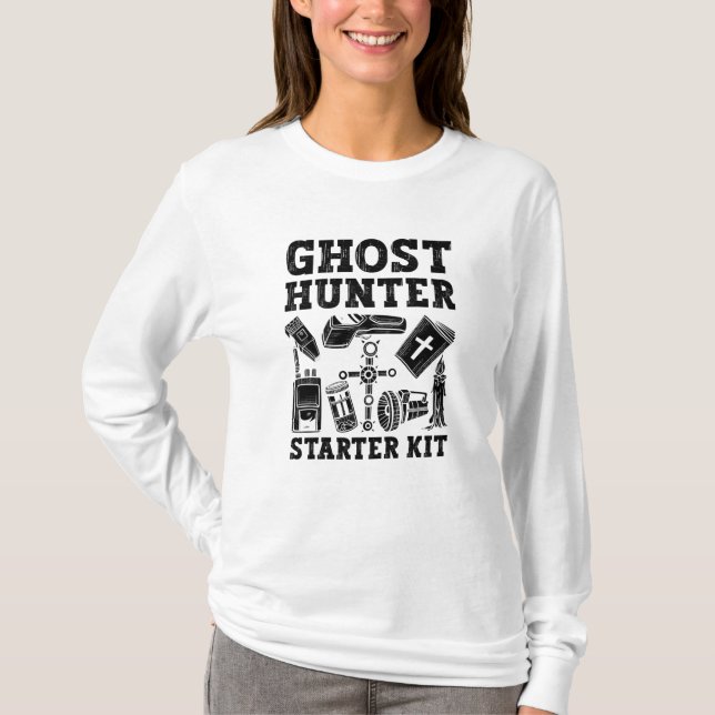 Camiseta Ghost Hunter Ghost Hunter Starter Kit Paranormal (Frente)