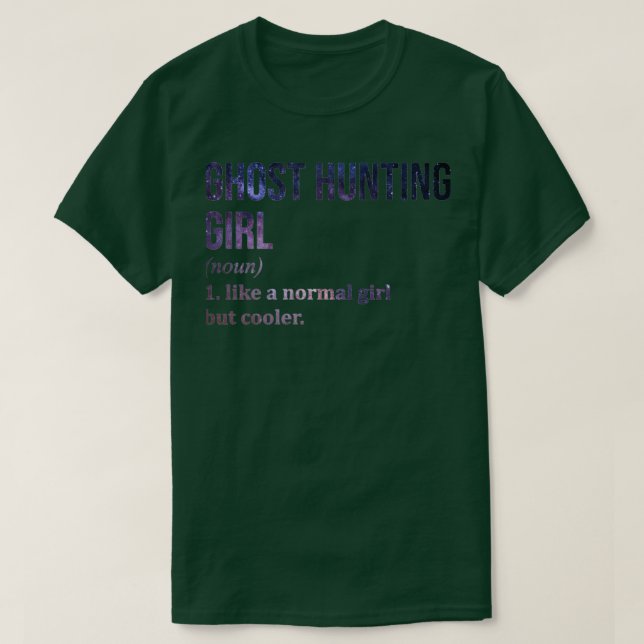 Camiseta Ghost Hunting Girl Engraçada (Frente do Design)