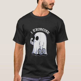 Camiseta Ghost I Exorcise Funny Gym Exercise Workout Spooky