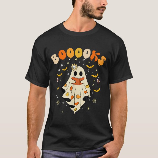 Camiseta Ghost Leia Mais Livros Engraçado Professor H (Frente)