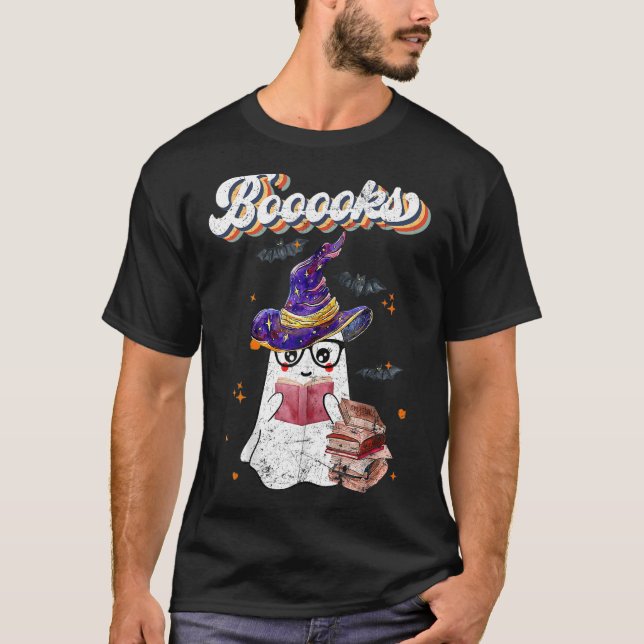 Camiseta Ghost Leia Mais Livros Engraçado Professor H (Frente)