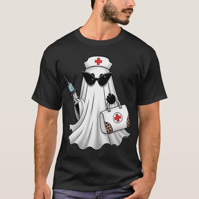 Camiseta Ghost Nurse Halloween (Frente)