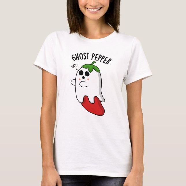Camiseta Ghost Pepper Funny Chili Pun (Frente)