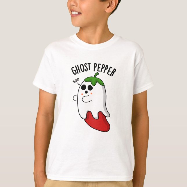 Camiseta Ghost Pepper Funny Chili Pun (Frente)