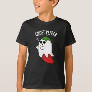 Camiseta Ghost Pepper Funny Chili Pun Dark BG