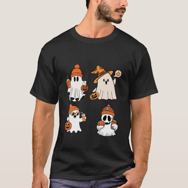 Camiseta Ghost Pumpkin Design (Frente)