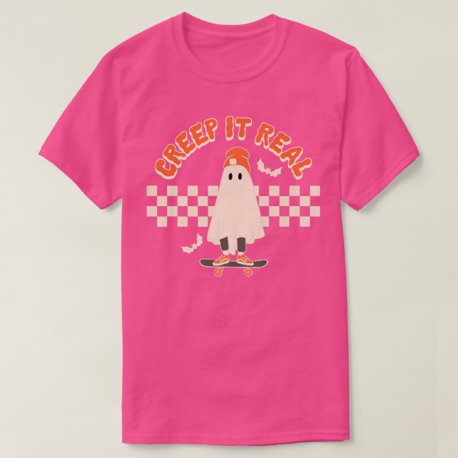 Camiseta Ghost Real Halloween Fall Season (Frente do Design)