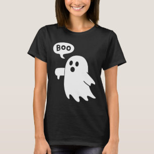 Camiseta Ghost Screaming Boo Desaprovando o Halloween do Fa