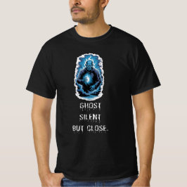 Camiseta Ghost Silent But Close – Dark Blue Spirit