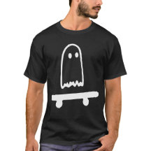 Ghost Skateboard Lazy Halloween Costume Engraçado