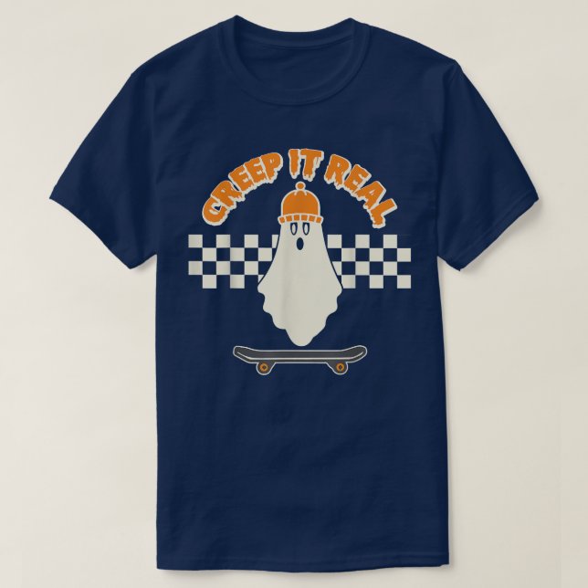 Camiseta Ghost Skater Skateboard Fu (Frente do Design)