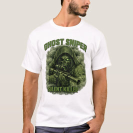 Camiseta Ghost Sniper Silent Killer Tactical T-Shirt