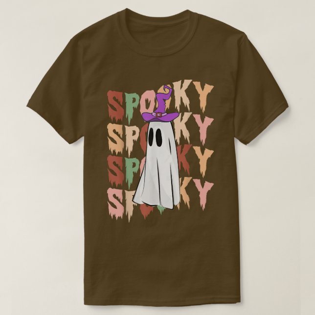 Camiseta Ghost Spooky Halloween Figurume Clássico Gift (Frente do Design)