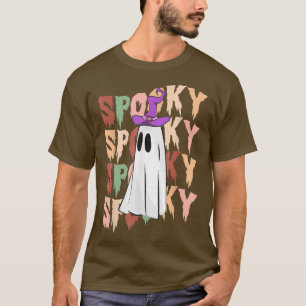 Camiseta Ghost Spooky Halloween Figurume Clássico Gift