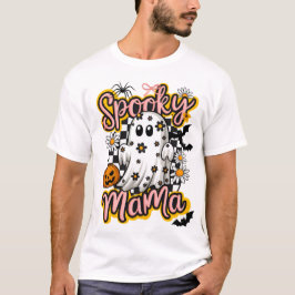 Camiseta Ghost Spooky Mama Retro Halloween Vintage Design