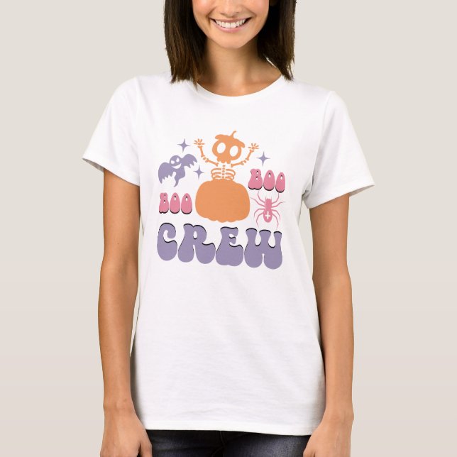 Camiseta Ghost Squad Halloween | Diversão Spooky Vibes (Frente)